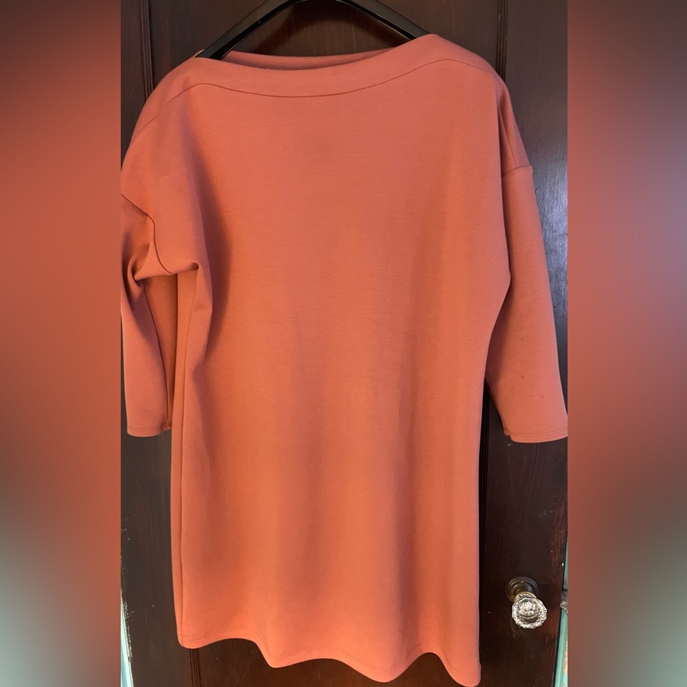 Cynthia Rowley “sweatshirt” dress with boat neck.